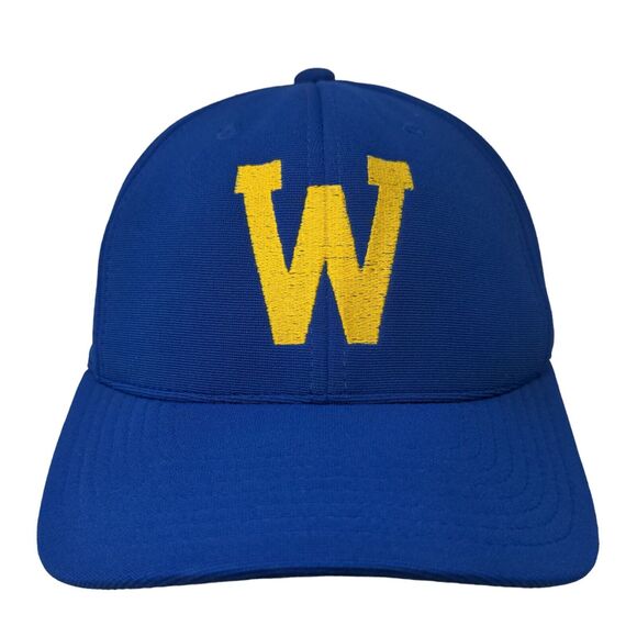 Pacific Headwear Men's Strapback Hat Blue Embroidered W Big Logo Polyester - Picture 1 of 8